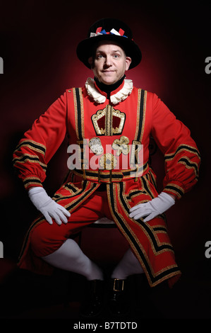 Beefeater Porträt Stockfoto