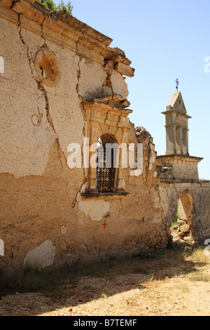 Alte Ruinen von Sassia Kloster Kefalonia Griechenland Stockfoto