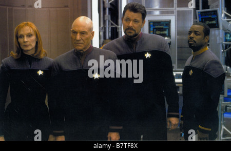 Star Trek: Nemesis Jahr: 2002 USA Gates McFadden, Patrick Stewart, Jonathan Frakes, LeVar Burton Regie: Stuart Baird Stockfoto