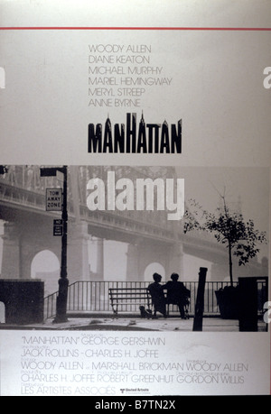 Manhattan Jahr: 1979 USA Regie: Woody Allen Film Poster Stockfoto