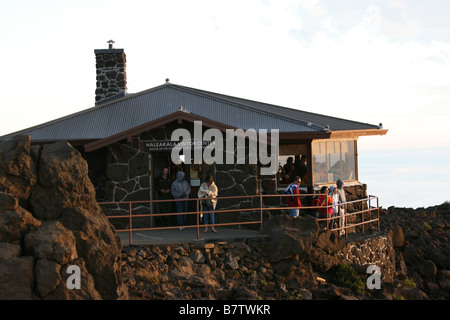 Haus der Sonne Besucherzentrum nahe dem Gipfel des Haleakala Vulkan auf Maui, Hawaii Stockfoto