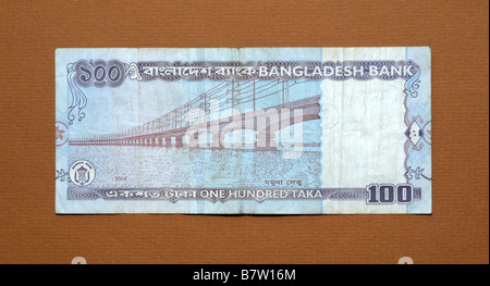 Bangladesch 100 ein hundert Taka-Banknote Stockfoto