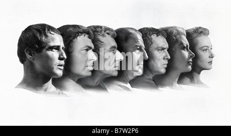 Jules César Julius Caesar Jahr: 1953 USA Marlon Brando, James Mason, John Gielgud, Louis Calhern, Edmond O'Brien, Greer Garson, Deborah Kerr Regie: Joseph L. Mankiewicz Stockfoto