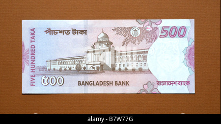 Bangladesch 500 fünf hundert Taka-Banknote Stockfoto