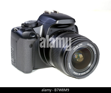 Schwarz digitale SLR Kamera Einzellinse reflex Objektiv Stockfoto
