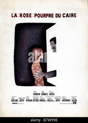 Die Lila Rose von Kairo Jahr: 1985 USA Regie: Woody Allen Film Poster (Fr) Stockfoto