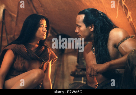 Der Scorpion King Jahr: 2002 USA/Deutschland Regie: Chuck Russell Kelly Hu, Dwayne Johnson Stockfoto