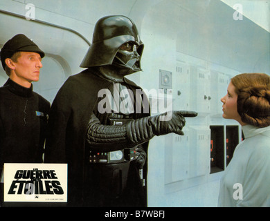 Star Wars: Episode IV - Eine neue Hoffnung Jahr: 1977 USA Regie: George Lucas David Prowse, Carrie Fisher Stockfoto
