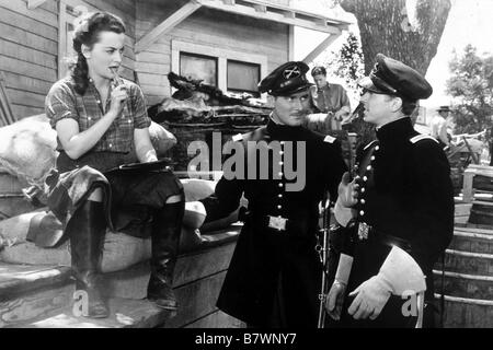Santa Fe Trail Jahr: 1940 USA Ronald Reagan, Olivia de Havilland, Errol Flynn Regie: Michael Curtiz Stockfoto