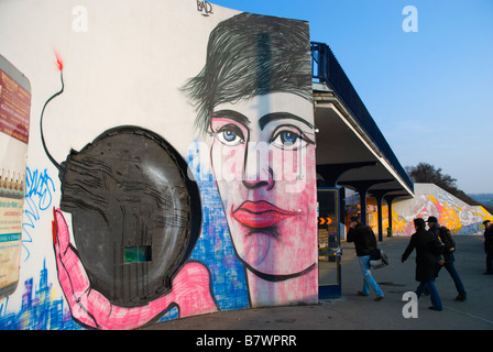 Vltavska u-Bahnstation Exterieur in Prag Tschechische Republik Europa Stockfoto