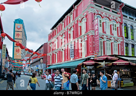 Singapur Chinatown China chinesische Streetshop speichern Marktzentrum Innenstadt Stockfoto