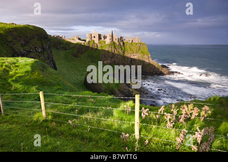 Dunluce Castle auf die rührende County Antrim in Nordirland Stockfoto