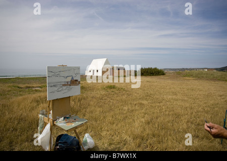 LE DON HILTON Le Don Hilton/La Caumine À Marie beste oder wie es lokal, "The White Cottage" bekannt ist Stockfoto