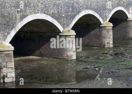 Detail der Brücke über Looe, Cornwall, UK. Stockfoto