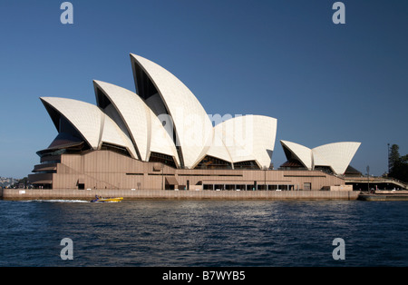 Das Sydney Opera House vom Overseas Passenger Terminal, Circular Quay Stockfoto