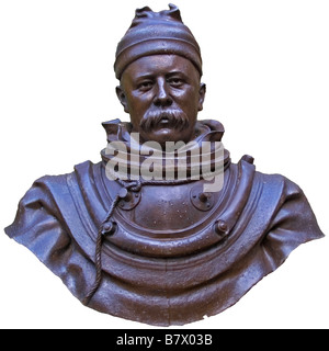 William Walker - Winchester-Diver - Büste im Dom Bezirke Stockfoto