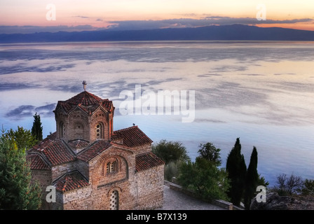 Kirche von St. John Kaneo Ohrid Mazedonien Stockfoto