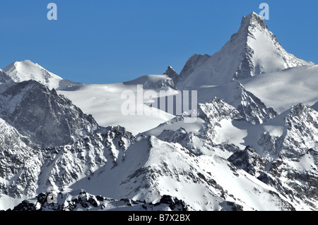 Die Schweizer Alpen: Dent d Herens Stockfoto