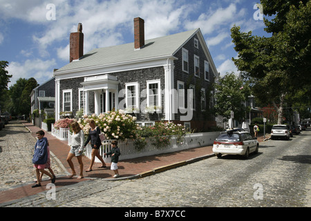 Stadt Nantucket, Massachusetts, USA Stockfoto