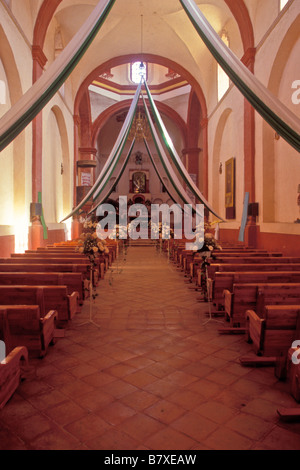 Innere Mission Tancoyol, abgeschlossen im Jahre 1766 in Tancoyol Queretaro Mexico. 1 von 5 Missionen von Fr Junipero Serra gegründet Stockfoto