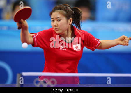 AI Fukuhara JPN 21. August 2008 Tischtennis 2008 Beijing Olympischen Spiele Damen Einzel Runde 4 in Peking University Gymnasium Beijing China Photo by Daiju Kitamura AFLO SPORT 1045 Stockfoto