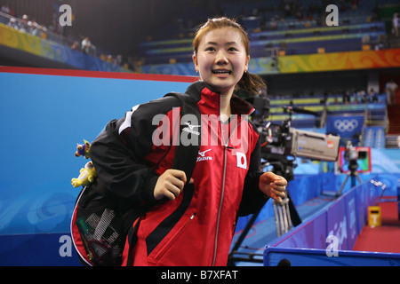 AI Fukuhara JPN 21. August 2008 Tischtennis 2008 Beijing Olympischen Spiele Damen Einzel Runde 4 in Peking University Gymnasium Beijing China Photo by Daiju Kitamura AFLO SPORT 1045 Stockfoto