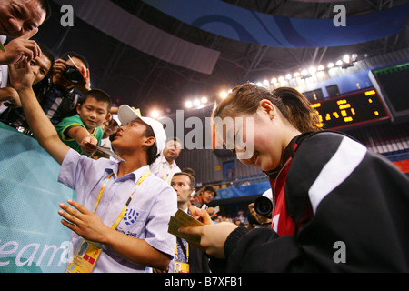 AI Fukuhara JPN 21. August 2008 Tischtennis 2008 Beijing Olympischen Spiele Damen Einzel Runde 4 in Peking University Gymnasium Beijing China Photo by Daiju Kitamura AFLO SPORT 1045 Stockfoto