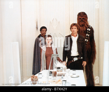 Star Wars: Episode V - Das Imperium schlägt zurück Jahr: 1980 Harrison Ford, Carrie Fisher, Peter Mayhew, Billy Dee Williams Regisseur: Irvin Kershner Stockfoto