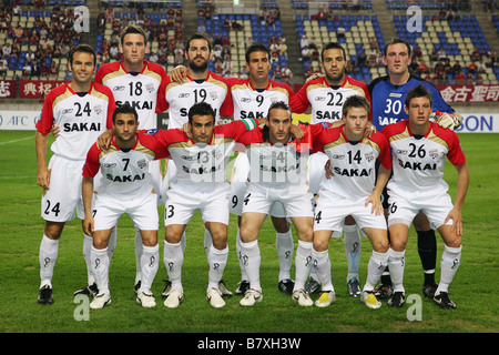 Adelaide United Team Gruppe Line-up Adelaide 17. September 2008 Fußball AFC Champions League 2008 zwischen Kashima Antlers 1 1 Adelaide United im Kashima Soccer Stadium Ibaraki Japan Foto von YUTAKA AFLO SPORT 1040 Stockfoto