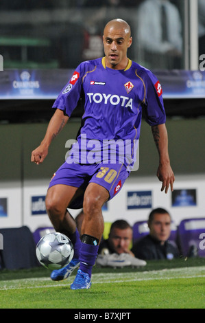 Sergio Almiron Fiorentina 30. September 2008 Fußball UEFA Champions League 2008 2009 Fiorentina Italien Vs Steaua Bucuresti Bucarest 0 0 Artemio Franchi Stadion Florenz Italien Foto: Enrico Calderoni AFLO Stockfoto