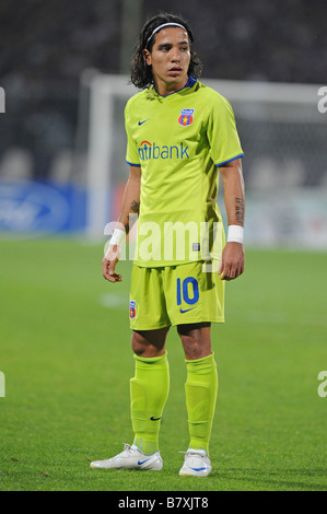 Daryo Moreno Steaua 30. September 2008 Fußball UEFA Champions League 2008 2009 Fiorentina Italien Vs Steaua Bucuresti Bucarest 0 0 Artemio Franchi Stadion Florenz Italien Foto: Enrico Calderoni AFLO Stockfoto