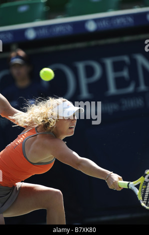 Caroline Wozniacki DEN 2. Oktober 2008 Tennis AIG Japan Open Tennis Championships 2008 Damen Einzel bei Ariake Kolosseum Tokyo Japan Foto von Masakazu Watanabe AFLO SPORT 0005 Stockfoto