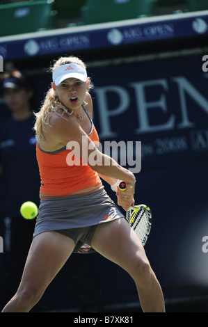 Caroline Wozniacki DEN 2. Oktober 2008 Tennis AIG Japan Open Tennis Championships 2008 Damen Einzel bei Ariake Kolosseum Tokyo Japan Foto von Masakazu Watanabe AFLO SPORT 0005 Stockfoto