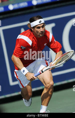 David Ferrrer ESP 2. Oktober 2008 Tennis AIG Japan Open Tennis Championships 2008 Herren Einzel Ariake Kolosseum Tokyo Japan Foto von Masakazu Watanabe AFLO SPORT 0005 Stockfoto