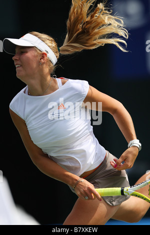 Caroline Wozniacki DEN 5. Oktober 2008 Tennis AIG Japan Open Tennis Championships 2008 Damen Einzel Finale in Ariake Kolosseum Tokyo Japan Foto von Daiju Kitamura AFLO SPORT 1045 Stockfoto