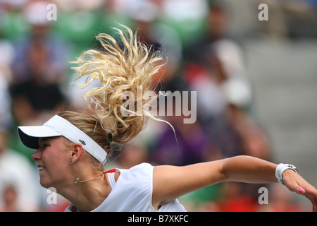 Caroline Wozniacki DEN 5. Oktober 2008 Tennis AIG Japan Open Tennis Championships 2008 Damen Einzel Finale in Ariake Kolosseum Tokyo Japan Foto von Daiju Kitamura AFLO SPORT 1045 Stockfoto