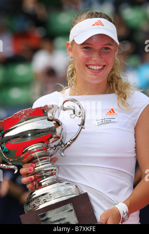 Caroline Wozniacki DEN 5. Oktober 2008 Tennis AIG Japan Open Tennis Championships 2008 Damen Einzel Finale in Ariake Kolosseum Tokyo Japan Foto von Daiju Kitamura AFLO SPORT 1045 Stockfoto