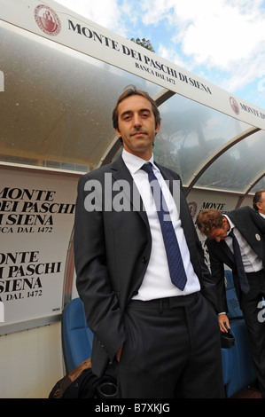 Marco Giampaolo Cheftrainer Siena 5. Oktober 2008 Fußball Italien Serie A Spiel zwischen Siena und AS Roma im Stadion Artemio Franchi in Siena Italien Foto: Enrico Calderoni AFLO SPORT 0391 Stockfoto