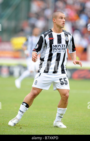 Manuel Coppola Siena 5. Oktober 2008 Fußball Italien Serie A Spiel zwischen Siena und AS Roma im Stadion Artemio Franchi in Siena Italien Foto: Enrico Calderoni AFLO SPORT 0391 Stockfoto
