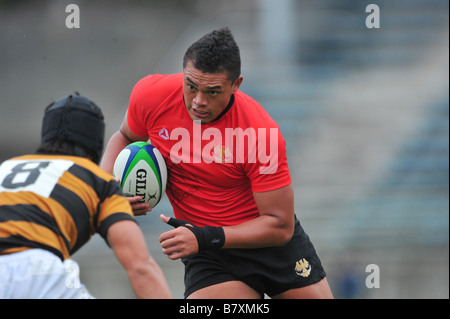 Hendrik Tui Teikyo 19. Oktober 2008 Rugby Kanto Wettbewerbs zwischen Hochschulen Rugby-match zwischen Teikyo Universität 5 5 Keio University in Prinz Chichibu Memorial Rugby Stadion Tokyo Japan Foto von Jun Tsukida AFLO SPORT 0003 Stockfoto