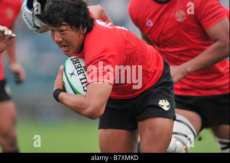 Kojiro Yoshida Teikyo 19. Oktober 2008 Rugby Kanto Wettbewerbs zwischen Hochschulen Rugby-match zwischen Teikyo Universität 5 5 Keio University in Prinz Chichibu Memorial Rugby Stadion Tokyo Japan Foto von Jun Tsukida AFLO SPORT 0003 Stockfoto