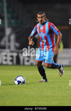 Giacomo Tedesco Siena 25. Oktober 2008 italienischer Fußball-match zwischen Siena und Catania im Artemio Franchi Stadion in Siena Italien Foto: Enrico Calderoni AFLO SPORT 0391 Stockfoto