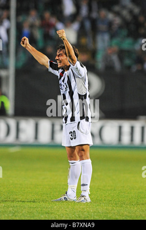 Cristiano Del Grosso Siena 25. Oktober 2008 italienischer Fußball-match zwischen Siena und Catania im Artemio Franchi Stadion in Siena Italien Foto: Enrico Calderoni AFLO SPORT 0391 Stockfoto