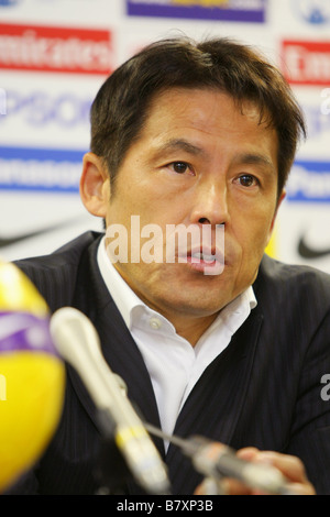 Akira Nishino Head Coach Gamba 5. November 2008 Fußball AFC Champions League 2008-Finale zwischen Gamba Osaka 3 0 Adelaide United Stockfoto