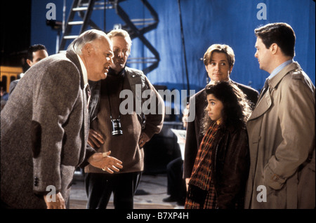 Graine de Star Life mit Mikey Jahr: 1993 USA Christina Vidal Jahr: Zweiter von rechts-, David Huddleston Jahr: links, Tony Hendra Jahr: zweiter von links, Michael J., Nathan Lane Regie: James Lapine Stockfoto