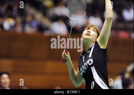 Reiko Shiota 13. November 2008 Badminton des 62. All Japan Badminton Meisterschaften 2008 am 2. Yoyogi Gymnasium Tokyo Japan Foto von Masakazu Watanabe AFLO SPORT 0005 Stockfoto