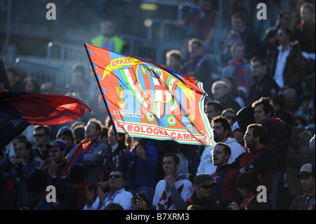 Bologna-Fans 16. November 2008 Fußball Italien Serie A match zwischen Siena und Bologna im Artemio Franchi Stadion in Siena Italien Foto: Enrico Calderoni AFLO SPORT 0391 Stockfoto