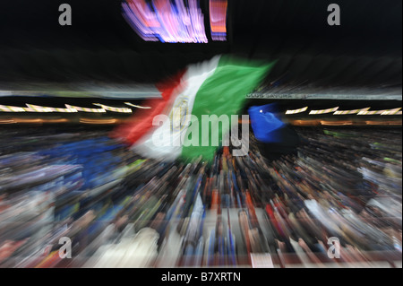 Inter Milan-Fans 22. November 2008 Fußball Italien Serie A Spiel zwischen Inter Mailand und Juventus Turin im San Siro Stadion in Mailand Italien Foto: Enrico Calderoni AFLO SPORT 0391 Stockfoto