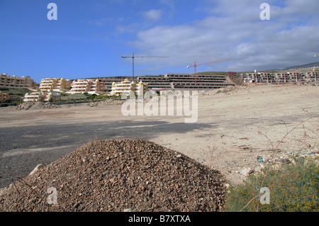 Bau Bebauung in La Caleta im Süden Teneriffa Kanarische Inseln Stockfoto