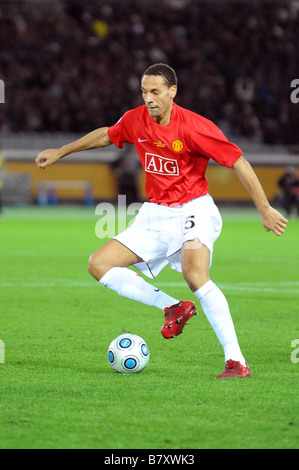 Rio Ferdinand Mann U 18. Dezember 2008 Fußball FIFA Club World Cup Japan 2008 Match zwischen Gamba Osaka 3 5 Manchester United im Stockfoto